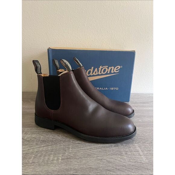 Blundstone 1900 Dress Chelsea Boots Brown Leather Slip On Ankle Boots Mens 8.5 main image 6